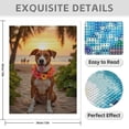 thumbnail image 3 of Diamond Art Kit for Adults, Dog Beach Sunset Flower Lei Diamond Painting for Adults Beginners, DIY Diamond Art Painting Kits, 5D Diamond Painting Crafts for Home Decor 12x16 Frameless, 3 of 7