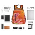 thumbnail image 4 of Fotbe Orange Flower Psychedelic Mochila Ligera para Hombres y Mujeres - Duradera y Resistente al Agua, Ideal para Escuela, Trabajo, Viajes y Uso Diario, 4 of 7