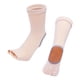 thumbnail image 5 of Calcetines de yoga sin dedos, para pilates, barra, ballet, gimnasio, fitness, antideslizantes Beige, 5 of 7
