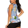 thumbnail image 3 of Lsque Colorful Koi Fish Printed Workout Tank Tops for Women, Athletic Sports Tank Tops, Compression Sleeveless Dry Fit Shirts,Sleeveless Yoga Shirt-X-Large, 3 of 9