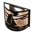 thumbnail image 3 of Meyda Tiffany 23829 Sailboat 10" Tall Wall Sconce - Black, 3 of 4