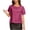 Hot Pink, variant on Sequin Tops for Women Crewneck Short Sleeve Ruffle Hem Shirts Shiny Dressy Fall Clothes for Club Wedding Guest Evening Party Tops