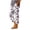Purple-1, variant on Linen Cropped Pants for Women Casual Wide Leg Plaid Capris with Pockets Elastic Waist Lounge Trousers Sky Blue, S