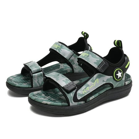 

Boys Lightweight Anti-slip Camouflage Sandals With Hook & Loop Fastener Kids Shoes Summer