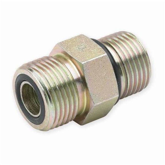 Parker Strt Connect, Zinc Stl, SAExORFS, 1/2In 8-6 F5OLO-S