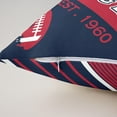 thumbnail image 5 of Set of 2 Football Throw Pillow Covers 20x20 Inch, Boy Football Fans Pillow Covers, Sports Themed Blue Red Cushion Covers, Ball Game Reversible Decorative Square Pillow Cases, 5 of 5