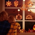 thumbnail image 3 of Guirnalda de luces LED para ventana de Halloween, lámpara con ventosa, Araña de calabaza, murciélago, decoración de ambiente, 3 of 4