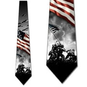 Flag Ties Mens World War II Patriotic Necktie by Three Rooker