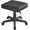 Black, variant on Under Desk Footrest, PU Ergonomic Foot Rest with Wheels, Comfort Padding, Height Adjustable for Relieving Leg Pain, Stiffness