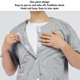 thumbnail image 3 of Post Shoulder Surgery Top, Comfort Quick Drying Unisex Post Surgery Recovery Shirt Breathable  for Hospital L, 3 of 7