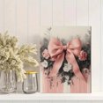 thumbnail image 2 of Qisvanset 12x16 Inch James Bow Bible Canvas Wall Art, Coquette Style Verse Art Baptism Gift Home Wall Decor, 2 of 8