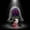 Purple, variant on Glowing Walking Skull Decor, Halloween Decoration Creepy Moving Skeleton Prop, Long Haired Moving Skeleton Head Ornament for Haunted Houses & Porch Scares