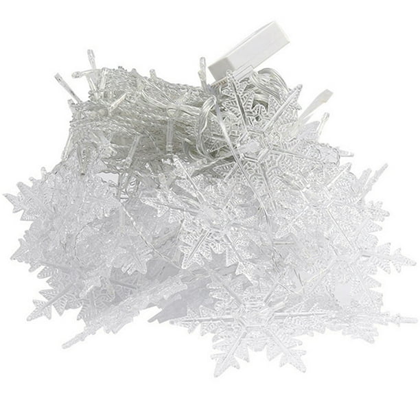 Copo Nieve Hadas Copos Cadena Luces 96LED Regalo Navidad Nuevo Duradero