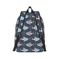 thumbnail image 2 of Yiaed Shark Wearing Swim Ring Print Backpack, Premium Laptop Backpack, Travel Backpack for Women, Lightweight Backpacks, Comfortable Back Pack-Small, 2 of 7