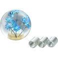 thumbnail image 1 of Flower stick resin handle ball Car modification crafts Gear head shift handle full copper nut ball (indigo), 1 of 4