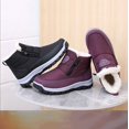 thumbnail image 4 of LIJCC Women's Faux Fur Lined Warm Ankle Boots Waterproof Winter Snow Boots Side Zipper Lightweight Comfort Outdoor Boots Casual High Top Non-Slip Walking Shoes, 4 of 9