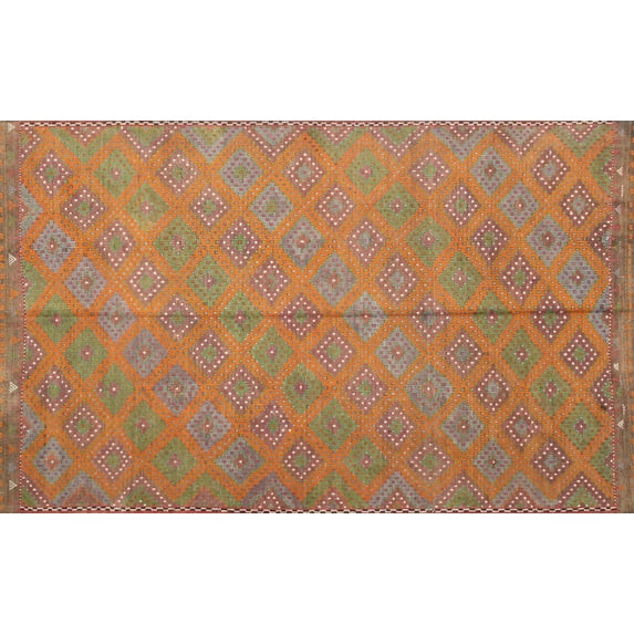 Ahgly Company Machine Washable Indoor Rectangle Contemporary Grapefruit Red Area Rugs, 2' x 5'