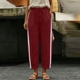 thumbnail image 4 of Kezqiaxn Casual Pants for Women Stretchy Drawstring Elastic Waist Casual Loose Pants with Pockets Plus Size Fashion, 4 of 7