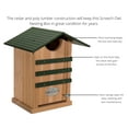 thumbnail image 4 of JCs Wildlife Screech Owl or Saw-Whet Owl House Cedar Nesting Box with Poly Lumber Roof, 4 of 8