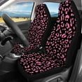 thumbnail image 2 of Pzuqiu Pink Leopard Car Seat Covers Full Set Soft Automotive Cover Accessories Easy to Install Full Wrapping Edge Seat Covers with Anti-Slip Full Backrest Fit for Most Cars and Most Sedans, 2 of 7