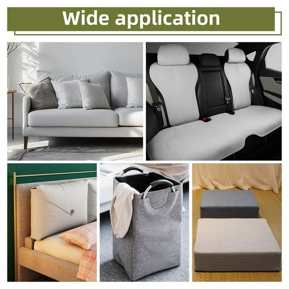 LAILLSH 2026 New Arrival Sticky Notes 3X3 1 Pcs 8 X11 Inch Linen Repair Self Adhesive Fabric Patch For Sofas Couch Furniture Bags Car Seats (Beige)