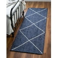 thumbnail image 1 of Avgari Creation Eco Friendly Blue Designer Hand Braided Rectangle Living Room ,Office Area Rug Rag Rug Modern Carpet 5x8" Sq Feet, 1 of 5
