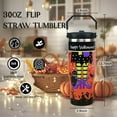 thumbnail image 5 of 30oz Halloween Tumbler with Handle and Straw, Goth Black Cat Insulated Tumbler, Spider Ghost Leak Proof Travel Coffee Mug, Reusable Stainless Steel Witch Tumbler, Halloween Gifts for Women, 5 of 6