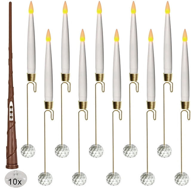 Velas Leejec para árbol de Navidad, 10 unidades, con mando a distancia y temporizador