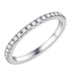 thumbnail image 1 of Anillo Eternity SMILEST Full Eternity Moissanite en oro blanco de 14 quilates, 1 of 8