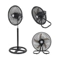 thumbnail image 1 of Ventilador 3 en 1 Pedestal Piso y Pared con 3 Velocidades de Potencia y 5 Aspas de Polipropileno Ventilador Oscilatorio Silencioso de Altura Ajustable 18 pulgadas 50W, 1 of 5