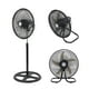thumbnail image 1 of Ventilador 3 en 1 Pedestal Piso y Pared con 3 Velocidades de Potencia y 5 Aspas de Polipropileno Ventilador Oscilatorio Silencioso de Altura Ajustable 18 pulgadas 50W, 1 of 5