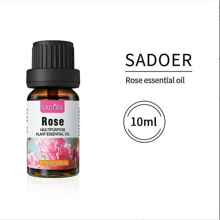 10ml With Dropper Natural Plant Essential Oil For Diffuser Body Relaxing Massage Oil Jasmine Lavender Rose Aroma Essential Oils
