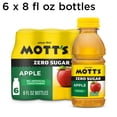 thumbnail image 2 of Mott's Zero Sugar Apple Juice Drink, 8 Fluid Ounce, 6 Count Bottles, 2 of 18