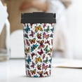 thumbnail image 6 of KLL Colorful Flying Butterflies Pattern Stainless Steel Vacuum Insulated Tumbler - Carry Insulated Coffee Mug - Reusable Insulated Cold Brew Iced Coffee Cup Thermos, 6 of 8