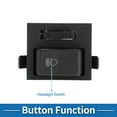 thumbnail image 4 of Interruptor de faros No.321941531K para Volkswagen Jetta Rabbit Interruptor de atenuador de faros Negro, 4 of 7