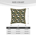 thumbnail image 2 of KLL Bear Sunflower Decorative Throw Pillow Covers Velvet Soft for Couch Sofa Bedroom Living Room Outdoor (No pillow core)- 18"x18", 2 of 5