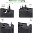 thumbnail image 2 of All-in-one Travel Adapter Ac Power Plug Wall Charger With Dual Usb Charging Ports Universal, 2 of 4
