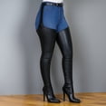 thumbnail image 2 of Primegos Women Stilettos Thigh Boots Over The Knee High Heel Boots Retro Sexy Pointed Toe Side Zipper Boots with Belt Buckle for Parties Nightclubs, 2 of 8