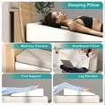 Bed Inclined Wedge Pillow, 7.5 Inch Incline Mattress Topper, Wedge