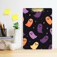 thumbnail image 2 of FORMRS Acrylic Clipboard with Low Profile Clip Standard A4 Letter Size, 12.5" x 9", Halloween Purple Ghosts, 2 of 8