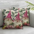 thumbnail image 3 of PHYHOO Rose Flower Decorative Throw Pillow Covers, Floral Outdoor Home Decor, Pink Stripes Farmhouse Cushion White, 3 of 5