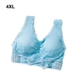 thumbnail image 4 of Minnieouse Sujetadores de talla grande a la moda para mujeres con curvas: mejora la belleza natural de la ropa interior Bralette, lencería Ropa interior Azul,1 4XL, 4 of 6