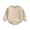 Beige, variant on RUINIXCW Bubble Romper Baby Girl Boy Newborn Warm Fleece Sweater Romper Solid Crewneck Sweatshirt Long Sleeve Bodysuit Thick Spring Fall Winter Clothes