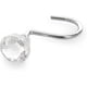thumbnail image 3 of Ganchos de cristal de lujo para cortina de ducha, elegantes perchas de acero inoxidable con forma de diamante, cromado resistente a la oxidación, juego de 12 piezas para cortinas de baño, fácil, 3 of 4