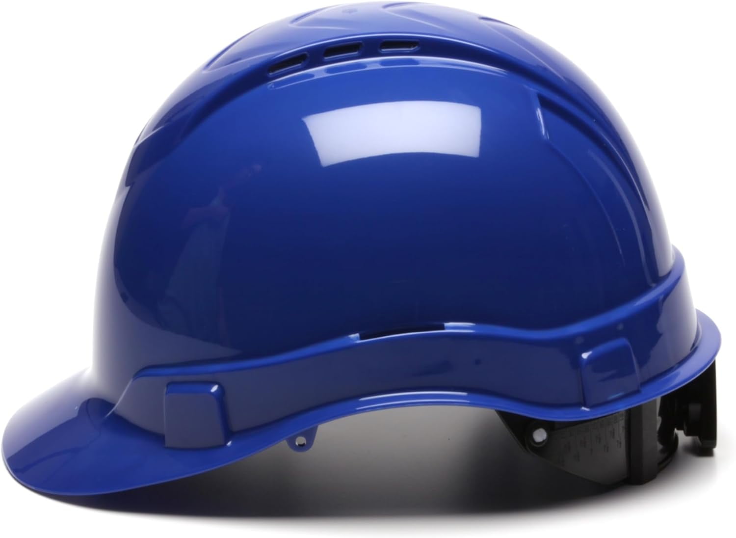 Pyramex Ridgeline Cap Style Hard Hat 4 Point Ratchet Vented Blue