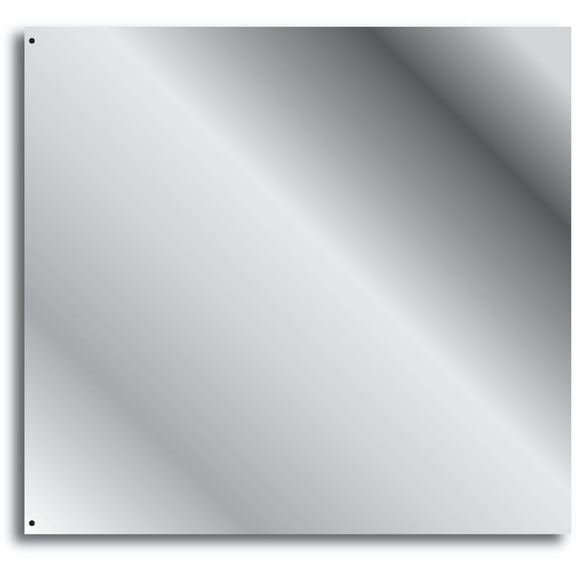 Broan Backsplash Range Hood Wall Shield for Kitchen, Reversible Stainless Steel, 24" x 30" — Residential Use, Standard Application