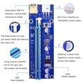 thumbnail image 3 of Doble 6Pin Pci-E 1X A 16X Tarjeta Vertical Tarjeta Gráfica 60Cm Cable De Extensión Usb 3.0 Cateissary EL016031-00, 3 of 5