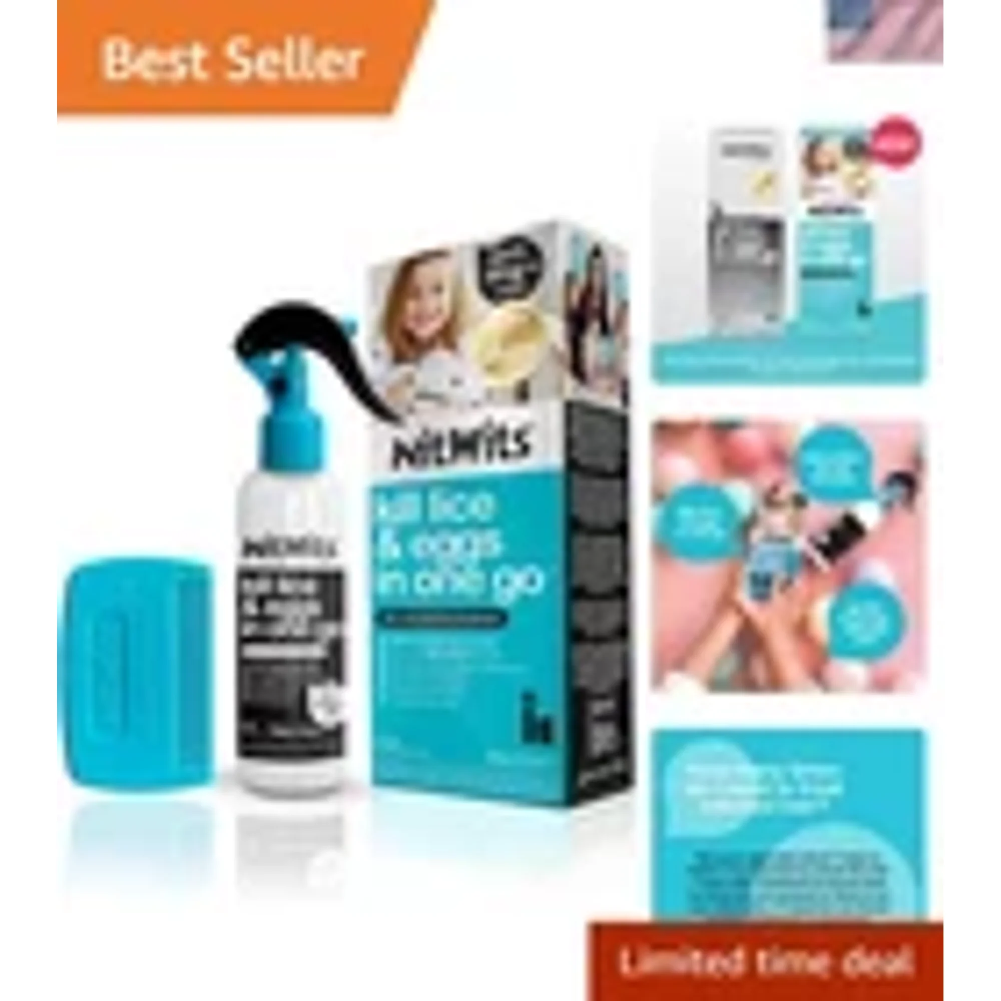 Lice Treatment Spray Kids Adults Egg Kill Comb Clinically Proven Safe Non-Toxic