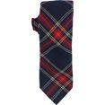 thumbnail image 1 of bar III Mens Adams Plaid Self-tied Necktie, navy, One Size, 1 of 1