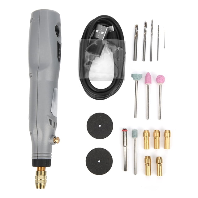Molinillo eléctrico, 12W 15000r/min Molinillo eléctrico Juego de molinillo portátil Pluma de grabado Elegante y moderno NikouMX herramienta